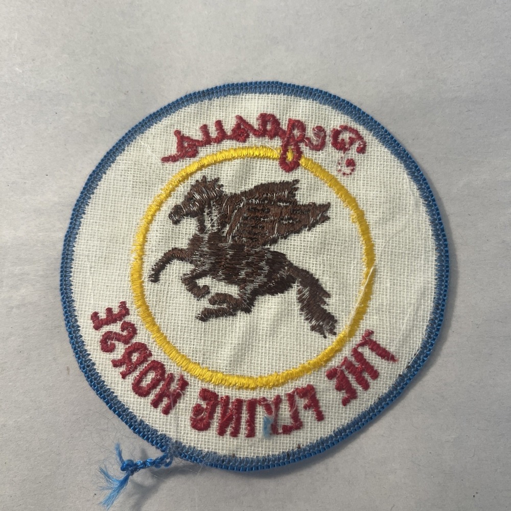 Vintage Pegasus The Flying Horse Embroidered Round Patch - Picture 4 of 8